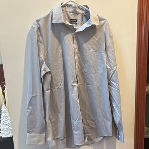 Van Heusen Light Gray Wrinkle-Free Shirt